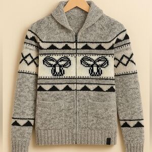 TNA Sea To Sky Lambswool Knit Zip Sweater